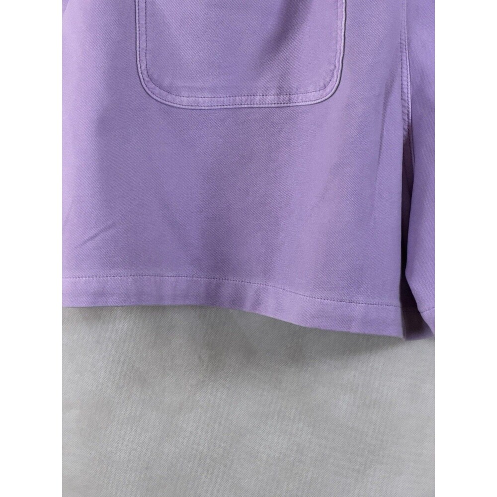Lane Bryant Pull-On Knit Denim Shorts Women's Size 24 Purple High Rise NW 410672 - Picture 11 of 13